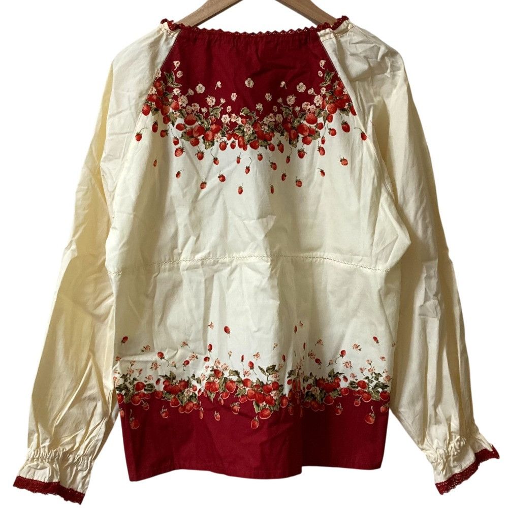Other Other PINK HOUSE Fruit Pattern Long Sleeve Blouse Cotton Tops DUTY FREE for USA Size ONE SIZE - 2 Thumbnail