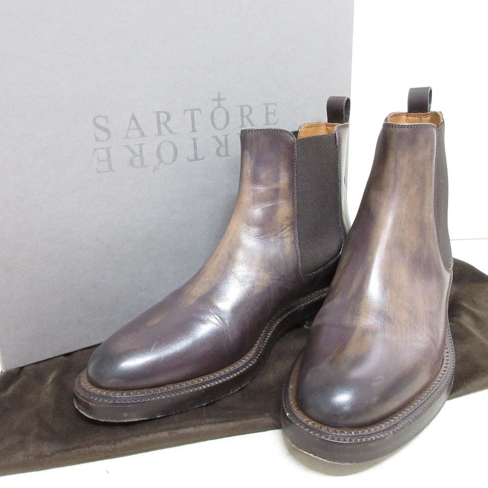 Other Other Sartore Antique Leather Chelsea Boots Leather Shoes DUTY FREE for USA Size ONE SIZE - 10 Thumbnail