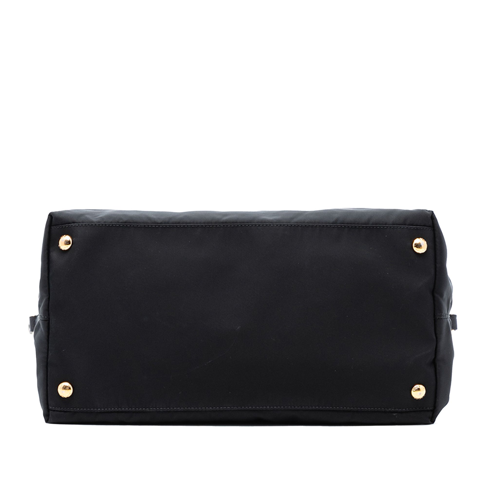 Prada Saffiano Trimmed Tessuto Satchel