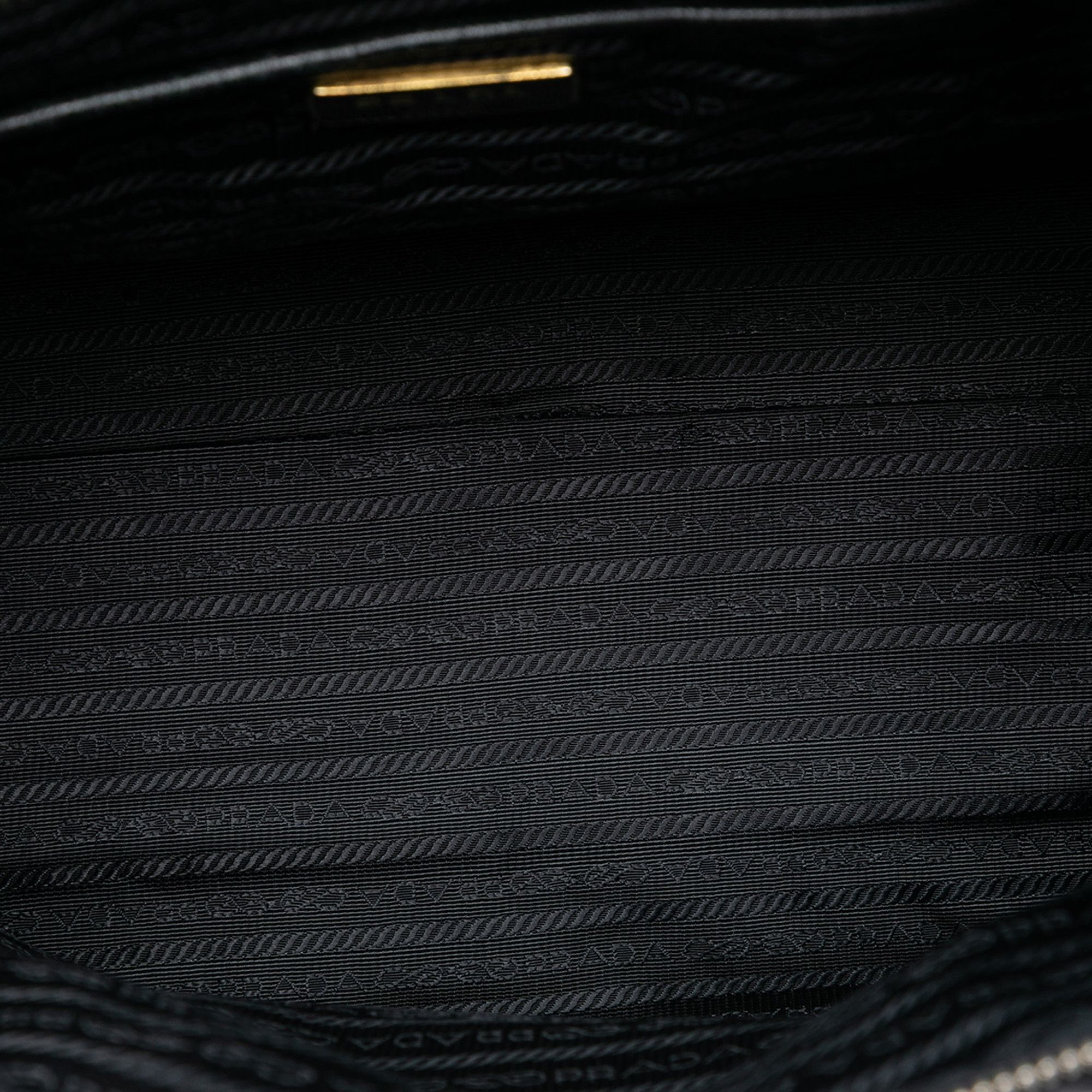 Prada Saffiano Trimmed Tessuto Satchel