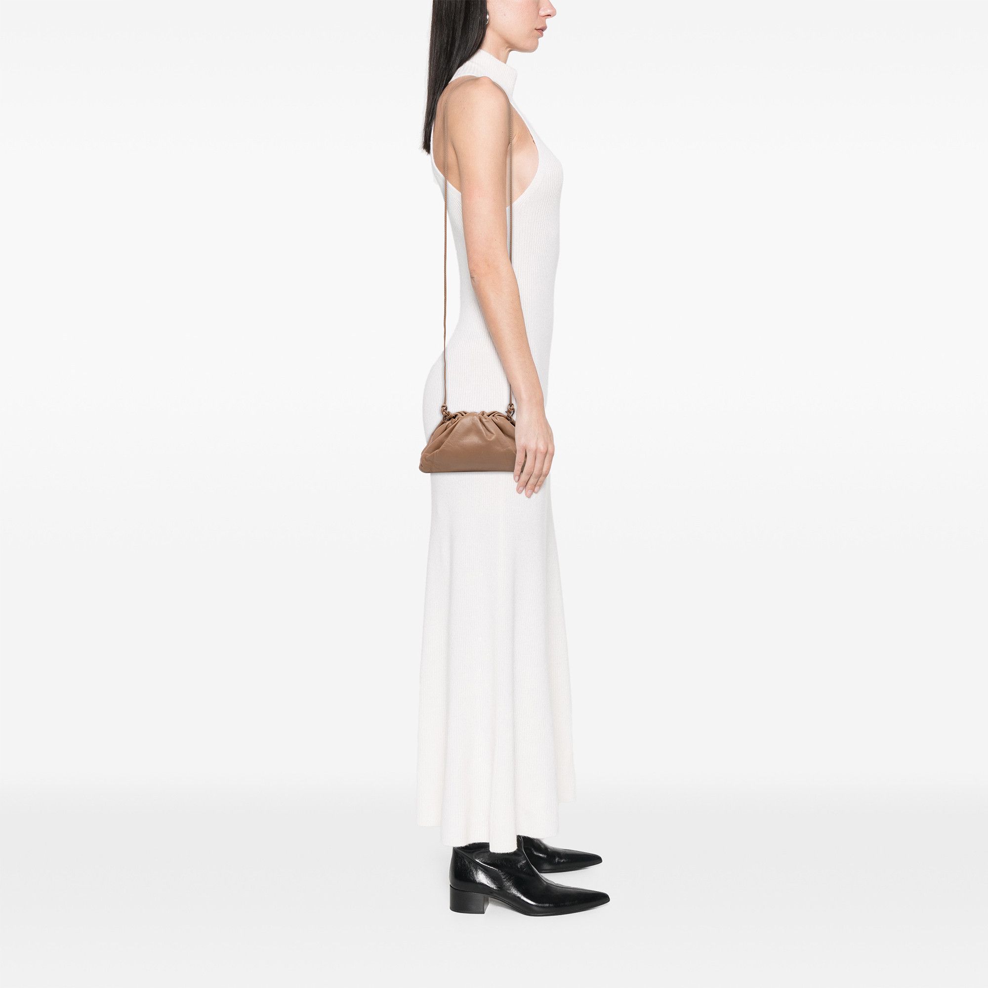 Bottega Veneta Bottega Veneta Lambskin The Mini Pouch Crossbody Size ONE SIZE - 7 Thumbnail