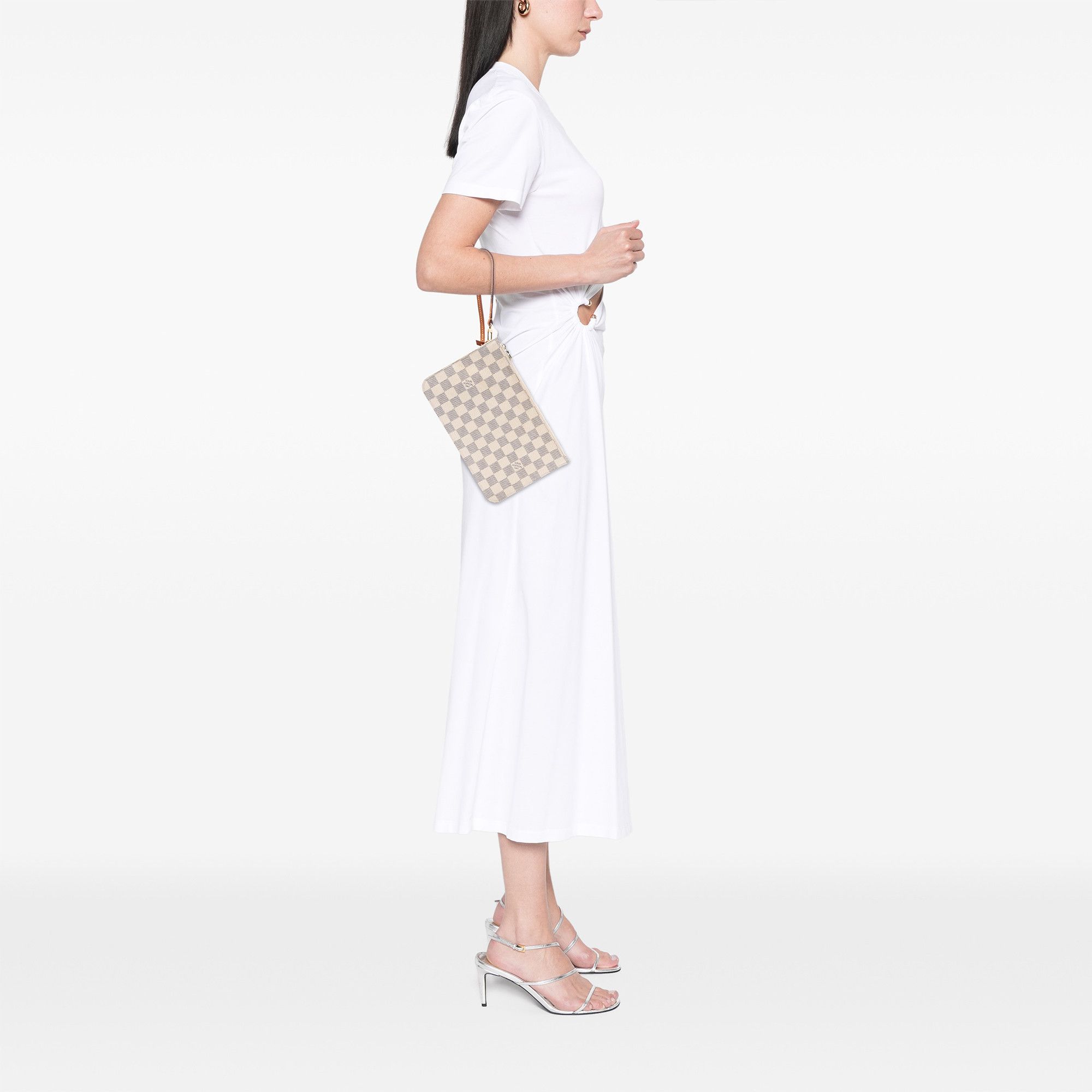 Louis Vuitton Louis Vuitton Damier Azur Neverfull MM Pouch Size ONE SIZE - 7 Thumbnail