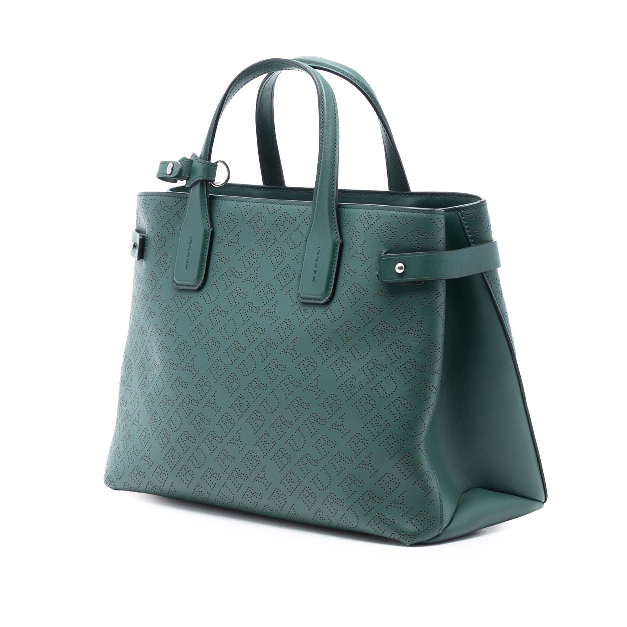 Burberry Burberry Medium Perforated Leather Banner Satchel Size ONE SIZE - 2 Thumbnail