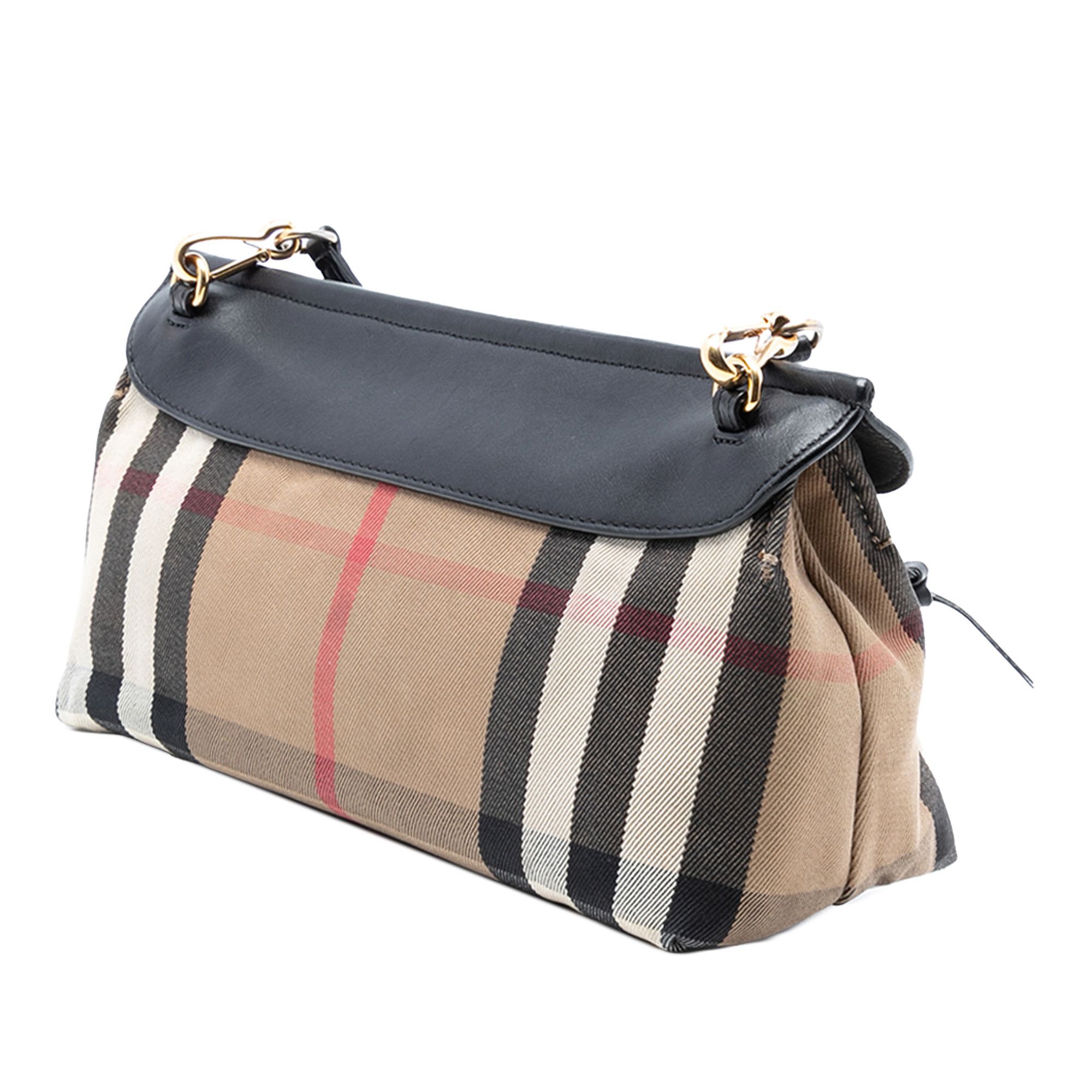 Burberry Burberry House Check Canvas and Leather Crossbody Size ONE SIZE - 2 Thumbnail