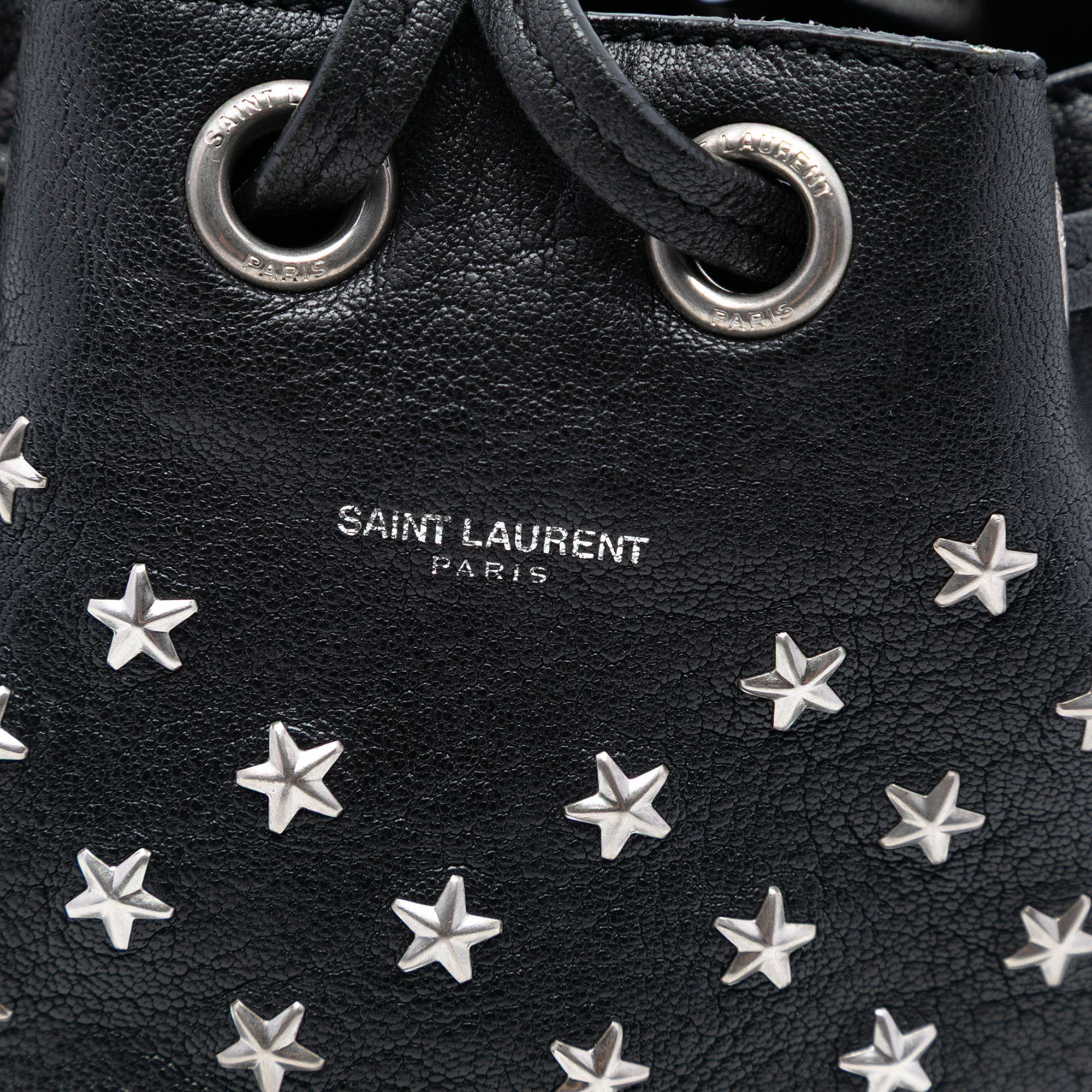 Yves Saint Laurent Yves Saint Laurent Small Star Studded Calfskin Emmanuelle Bucket Bag Size ONE SIZE - 6 Thumbnail
