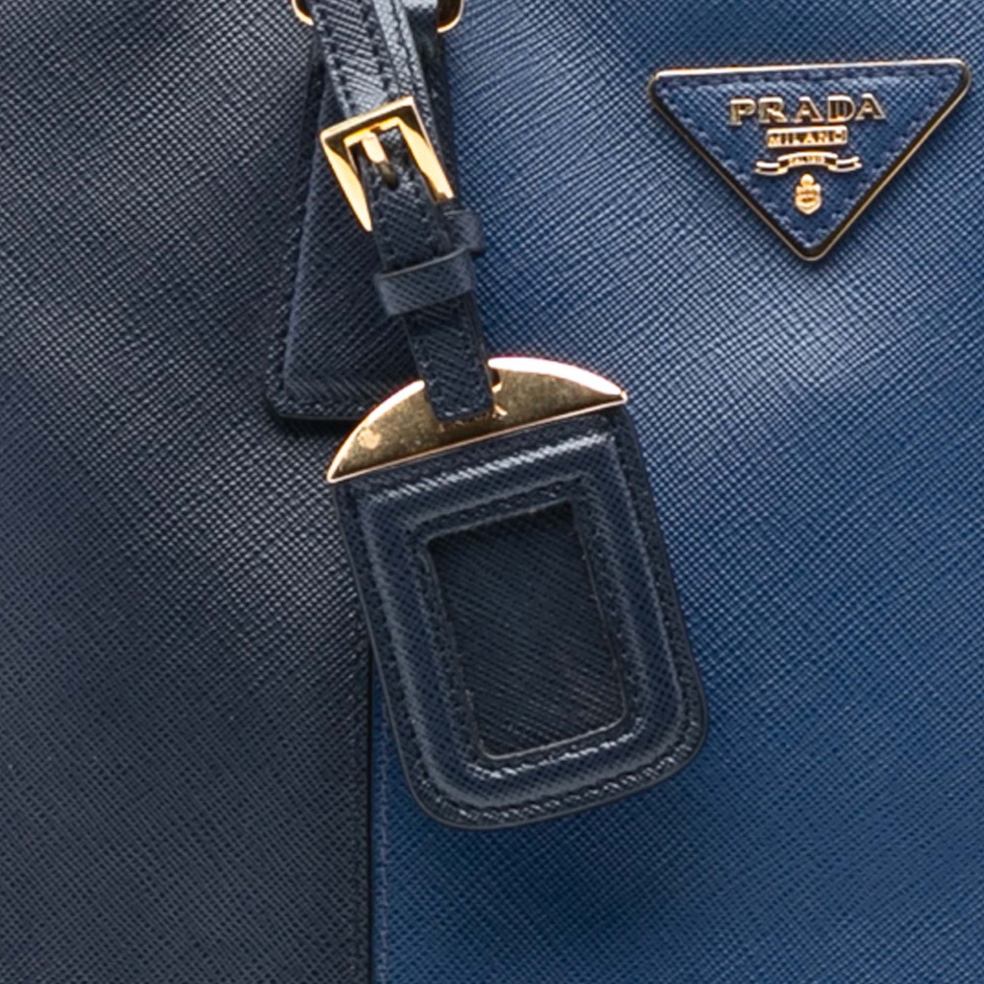 Prada Prada Medium Bicolor Saffiano Lux Promenade Satchel Size ONE SIZE - 6 Thumbnail