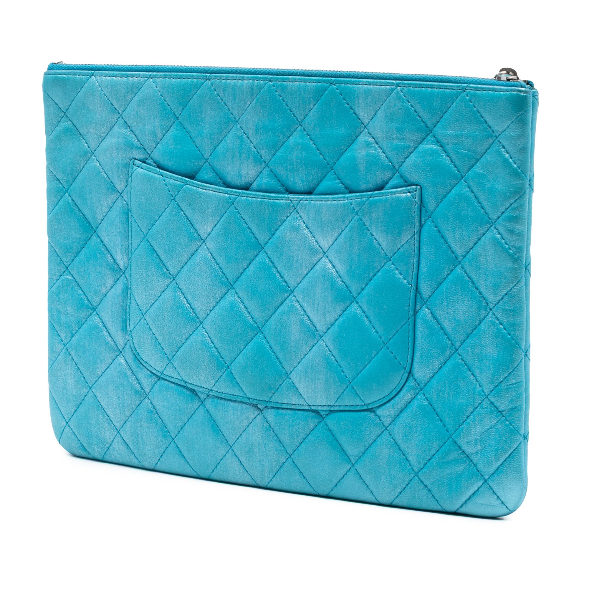 Chanel Chanel Medium Quilted Iridescent Lambskin O Case Clutch Size ONE SIZE - 2 Thumbnail