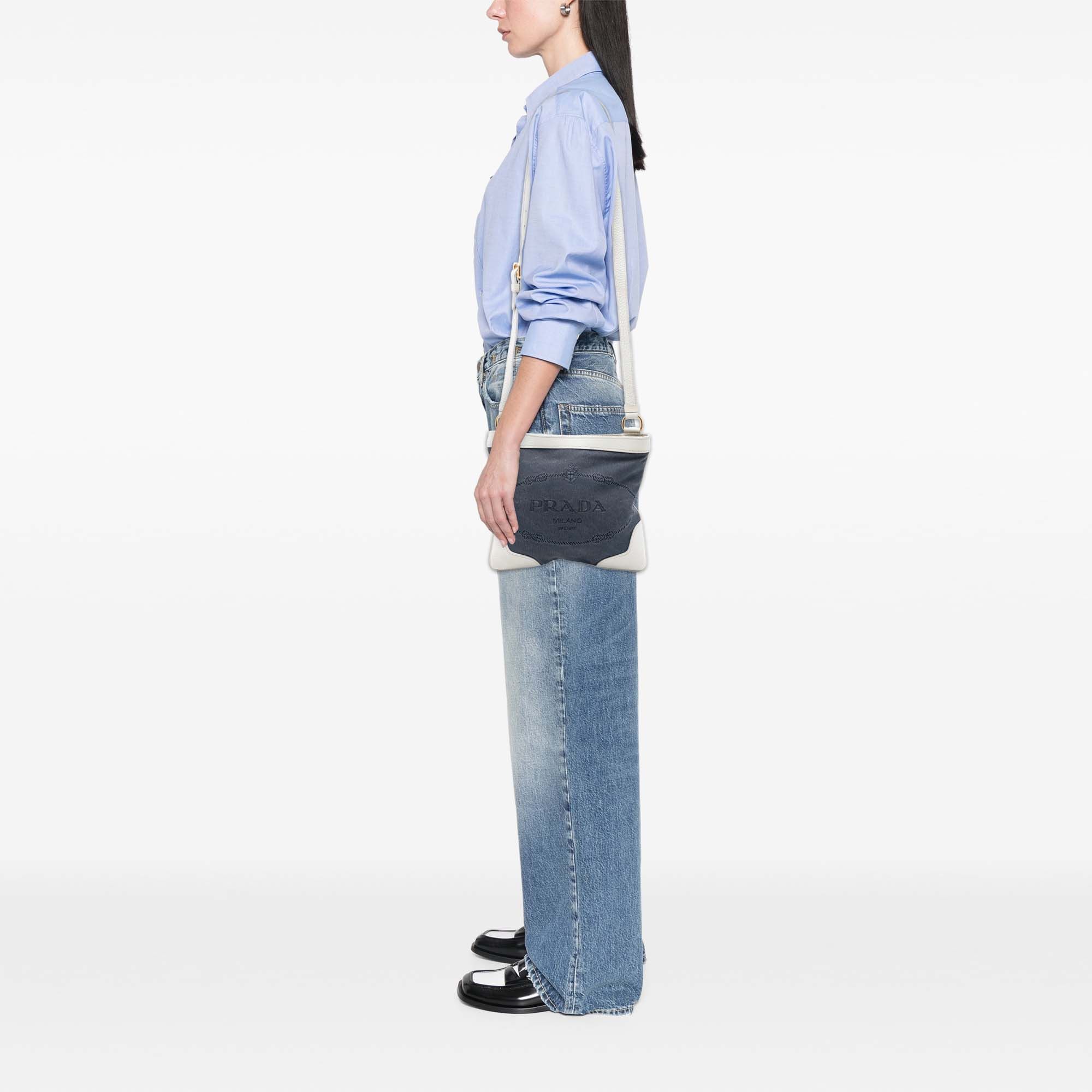 Prada Prada Canvas Canapa Logo Crossbody Size ONE SIZE - 7 Thumbnail