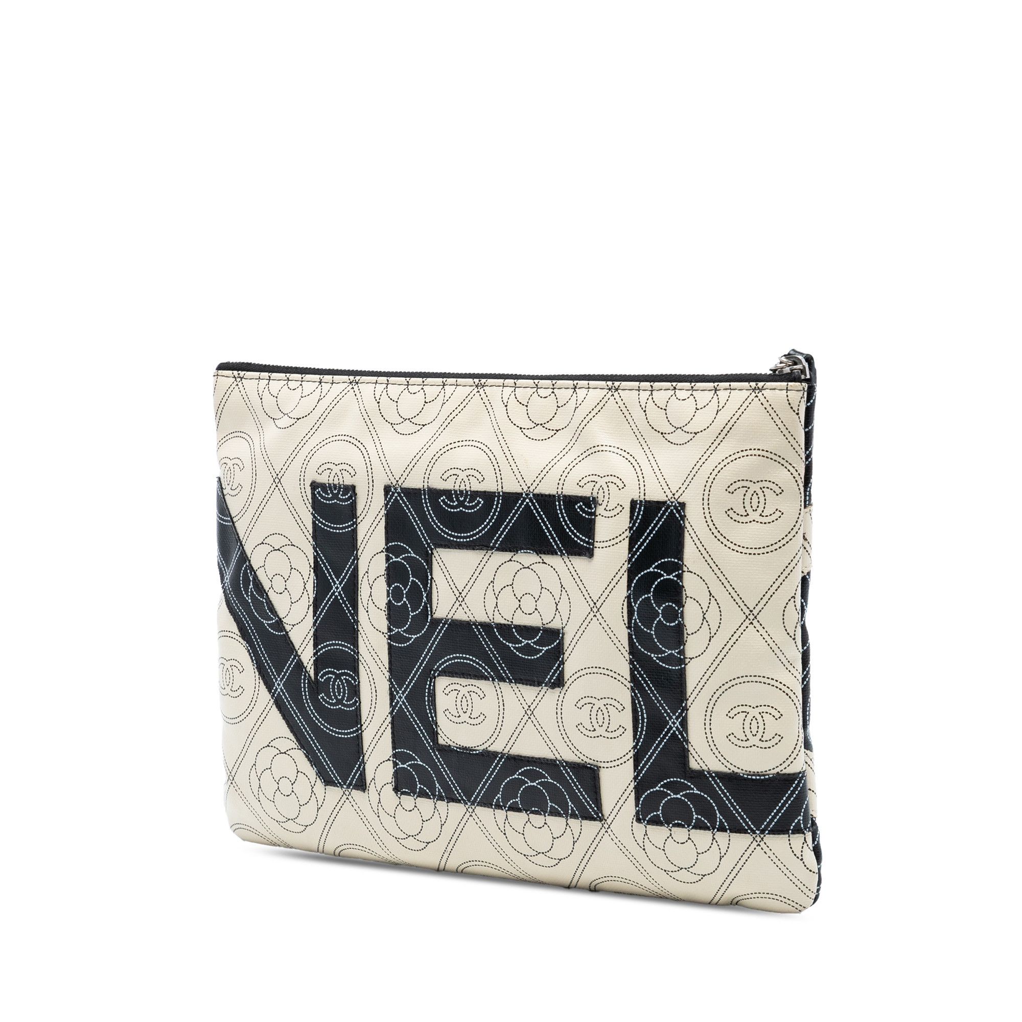 Chanel Chanel Coated Canvas Camellia Logo Wristlet Clutch Size ONE SIZE - 2 Thumbnail