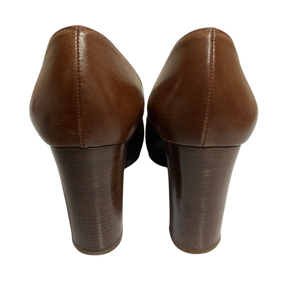 Christian Louboutin Christian Louboutin Christian Louboutin Leather Chunky Heel Pumps Leather Shoes DUTY FREE for USA Size ONE SIZE - 6 Thumbnail