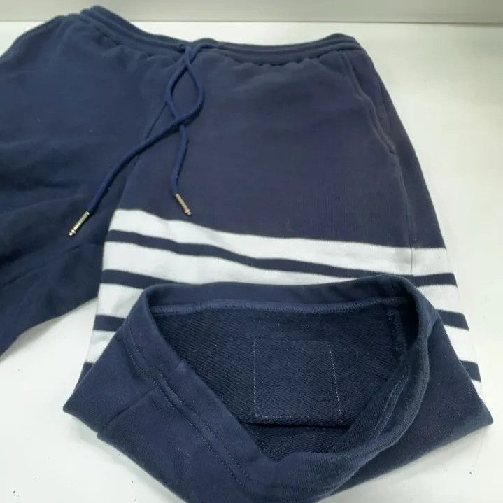 Thom Browne Thom Browne Classic Stripe Navy Cycling Shorts Size US 26 / EU 42 - 7 Thumbnail