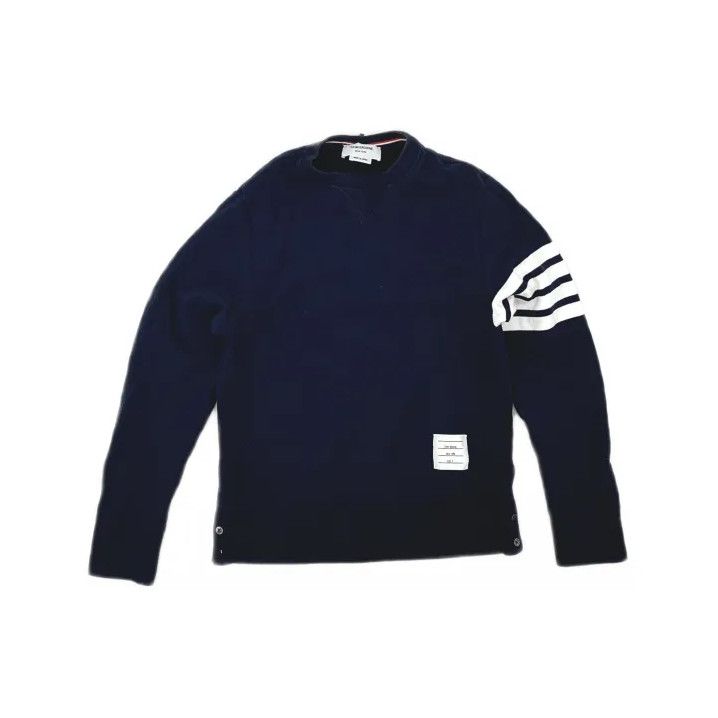 Thom Browne Thom Browne Classic Navy Sweatshirt for Men Size US M / EU 48-50 / 2 - 2 Thumbnail