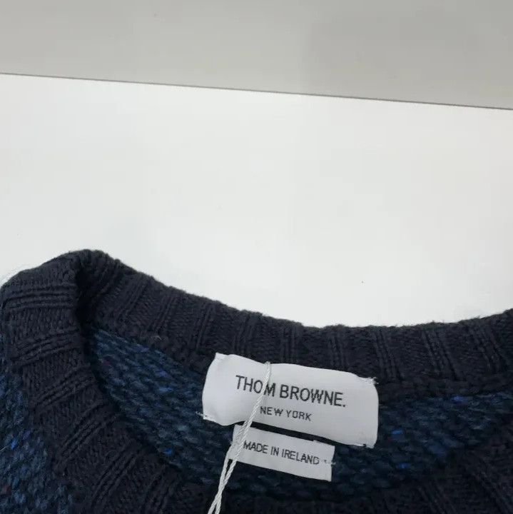 Thom Browne Thom Browne Striped Fish Pattern Knit Sweater Size US S / EU 44-46 / 1 - 6 Thumbnail