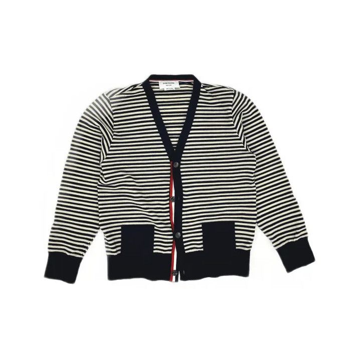 Thom Browne Thom Browne Striped Knit Sweater Size US S / EU 44-46 / 1 - 2 Thumbnail