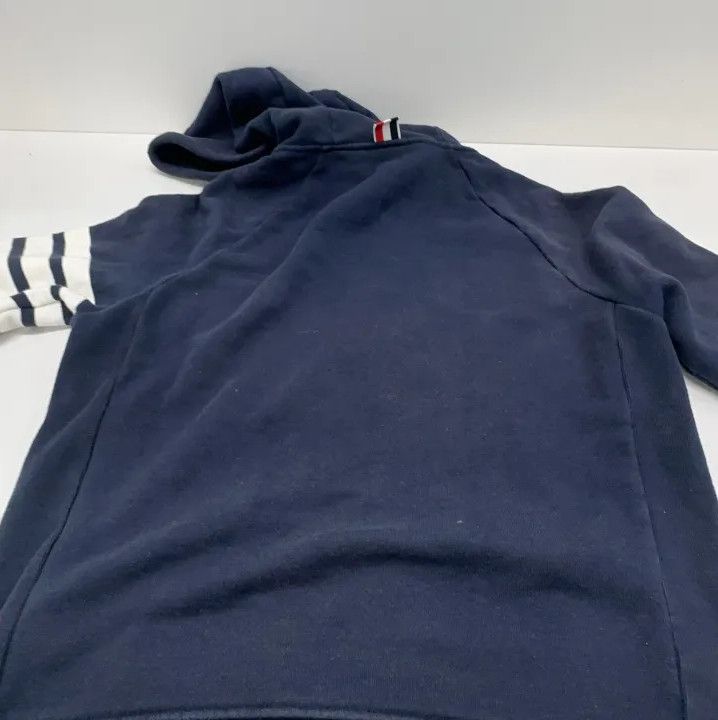 Thom Browne Thom Browne Classic Stripe Hooded Sweatshirt Size US M / EU 48-50 / 2 - 14 Thumbnail