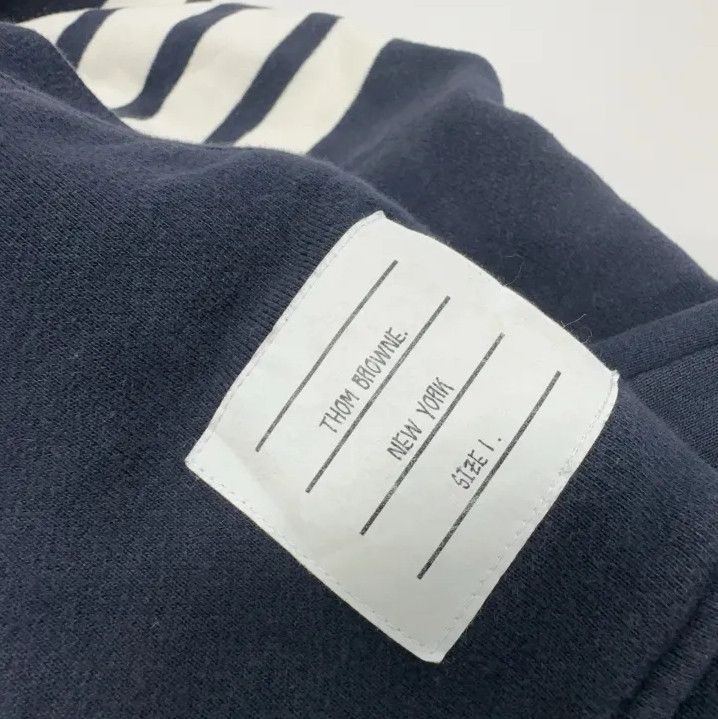 Thom Browne Thom Browne Classic Stripe Hooded Sweatshirt Size US M / EU 48-50 / 2 - 5 Thumbnail