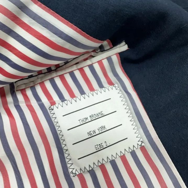Thom Browne Thom Browne Striped Casual Suit Jacket for Men Size US S / EU 44-46 / 1 - 6 Thumbnail