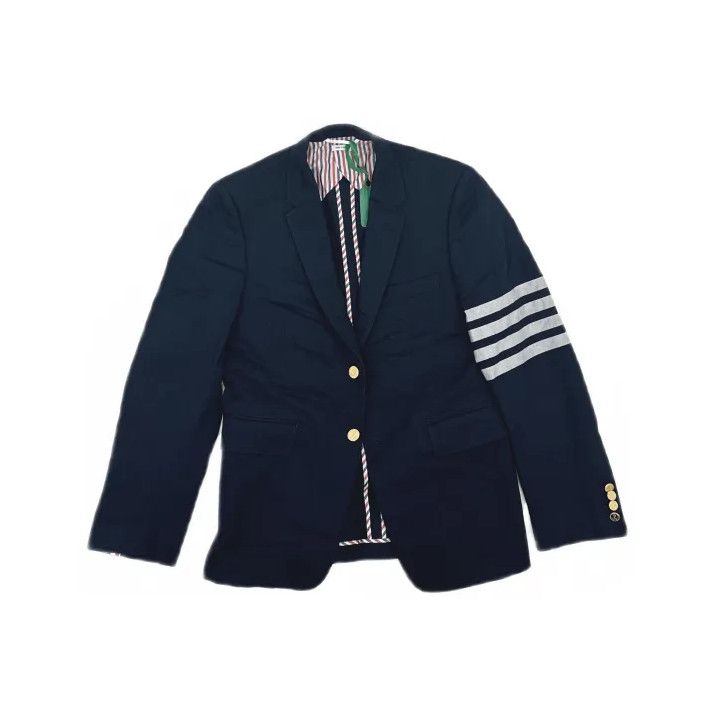 Thom Browne Thom Browne Striped Casual Suit Jacket for Men Size US S / EU 44-46 / 1 - 2 Thumbnail