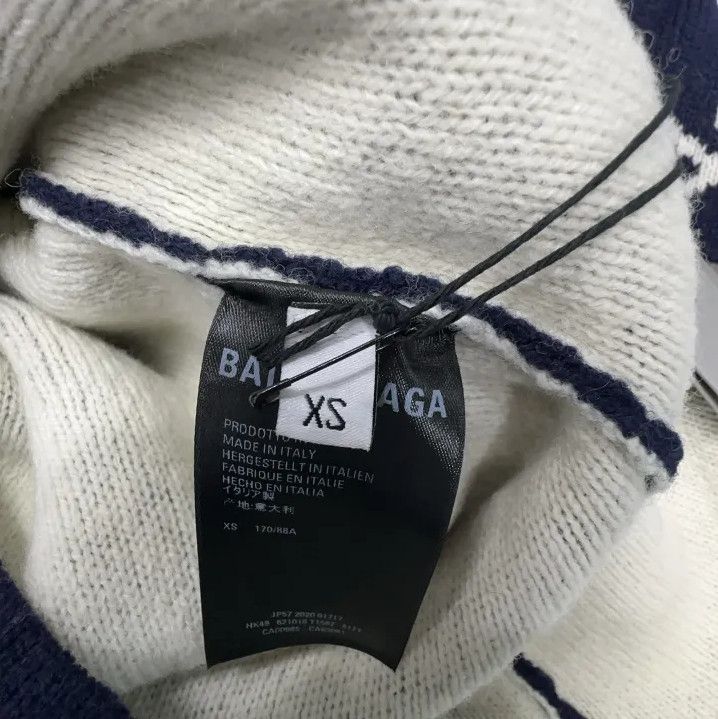 Balenciaga Balenciaga SS21 Logo Print Wool Sweater Size US XS / EU 42 / 0 - 4 Thumbnail