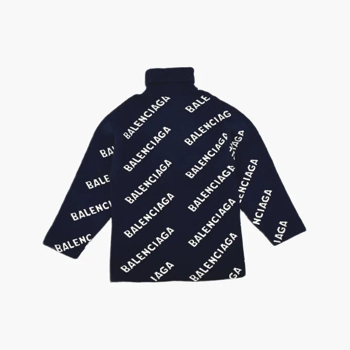 Balenciaga Balenciaga SS21 Logo Print Wool Sweater Size US XS / EU 42 / 0 - 3 Thumbnail