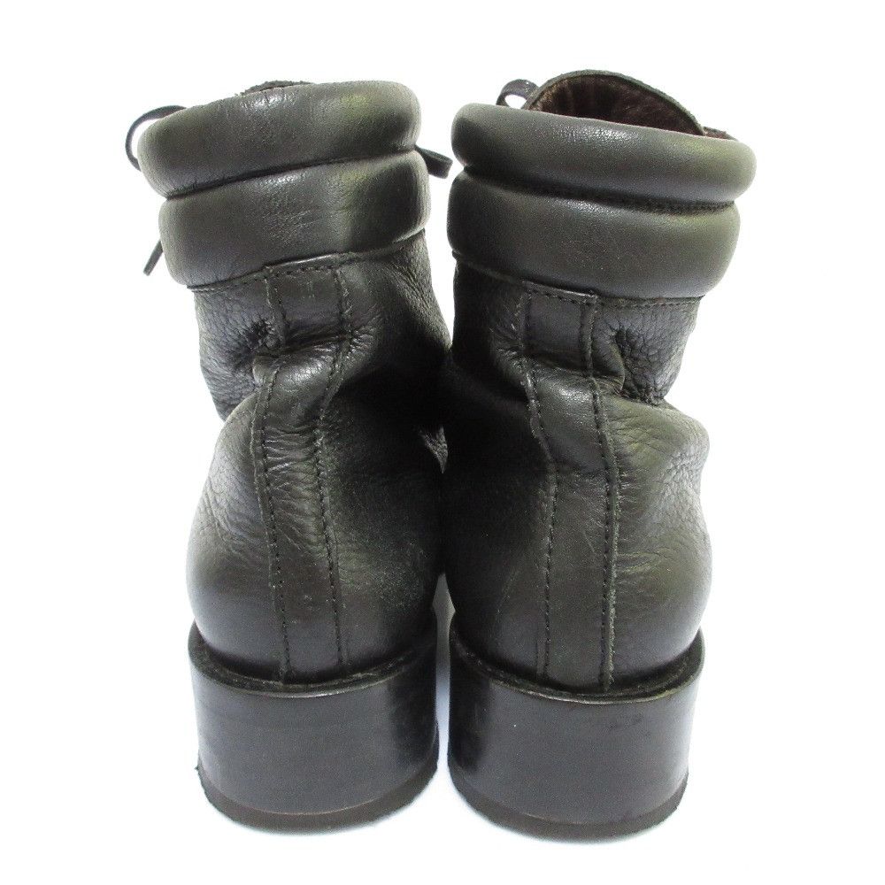 Max Mara MaxMara Max Mara Leather Lace-up Short Boots Leather Shoes DUTY FREE for USA Size ONE SIZE - 4 Thumbnail