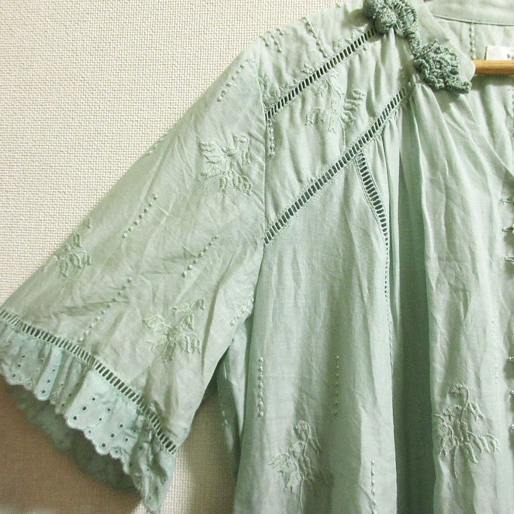 Other Other Ingeborg Lily of the Valley Embroidery Long Dress Others Dresses DUTY FREE for USA Size ONE SIZE - 4 Thumbnail