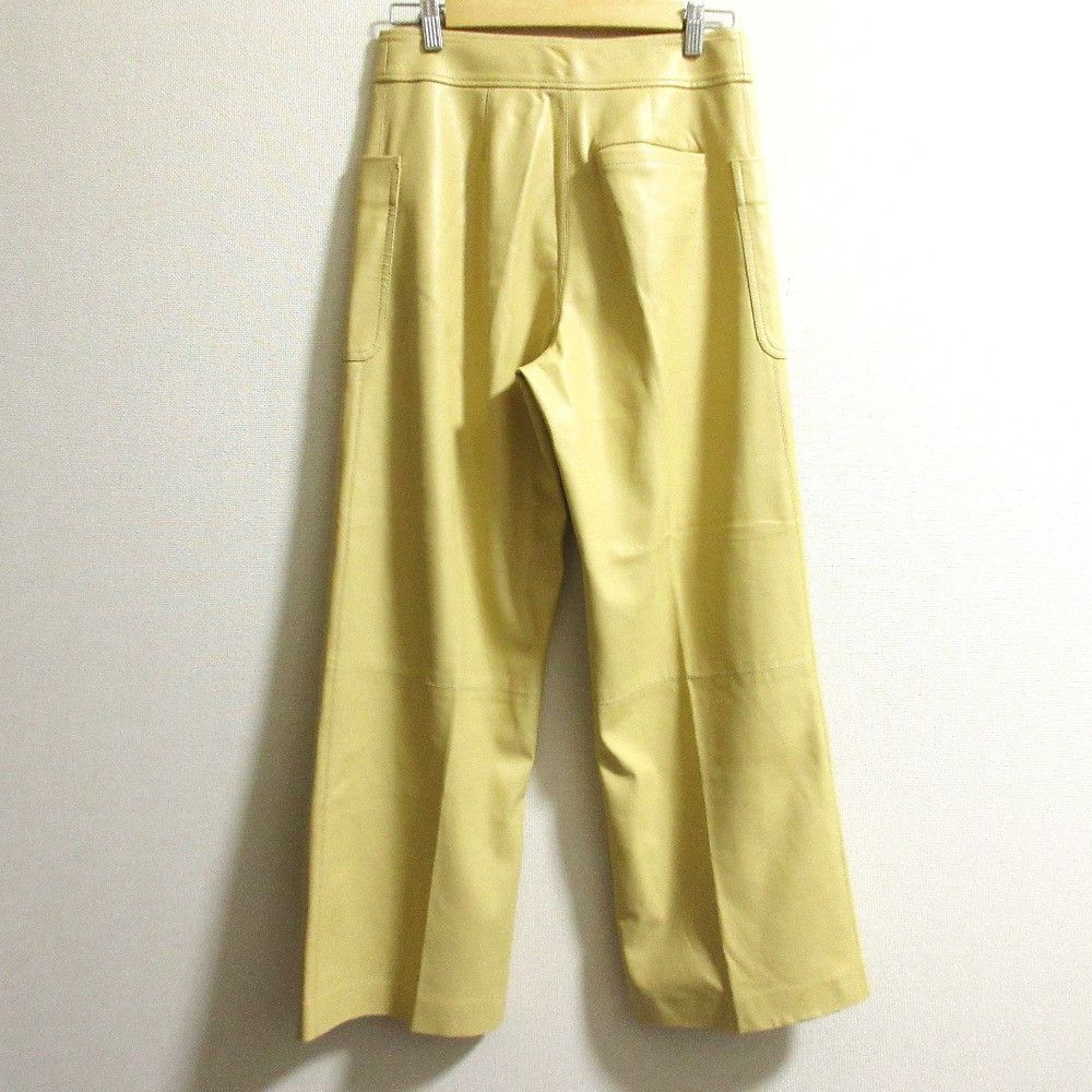Stella McCartney Stella Mccartney Stella McCartney Eco Leather Wide Pants Leather Pants DUTY FREE for USA Size ONE SIZE - 3 Thumbnail