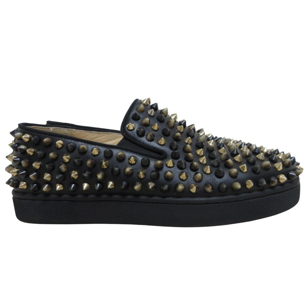 Christian Louboutin Christian Louboutin Christian Louboutin Rollerboat Leather Slip-on Sneakers Leather Shoes DUTY FREE for USA Size ONE SIZE - 5 Thumbnail