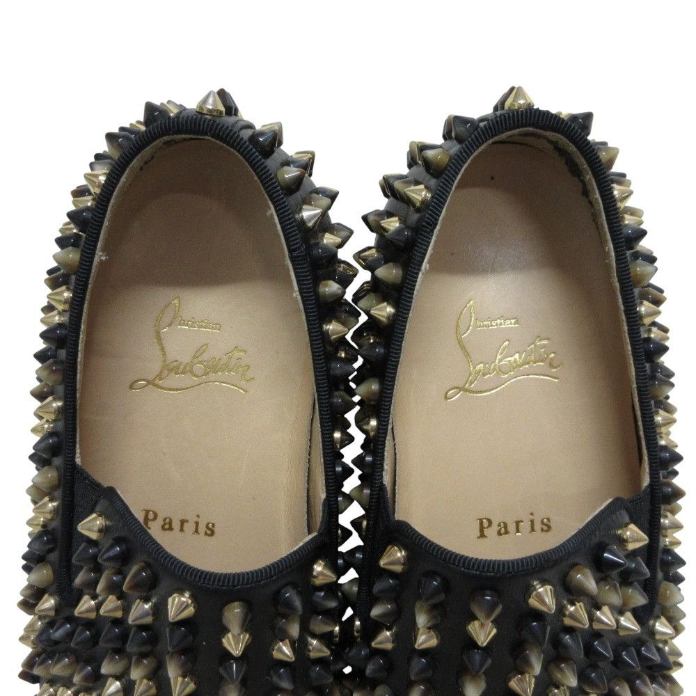 Christian Louboutin Christian Louboutin Christian Louboutin Rollerboat Leather Slip-on Sneakers Leather Shoes DUTY FREE for USA Size ONE SIZE - 8 Thumbnail
