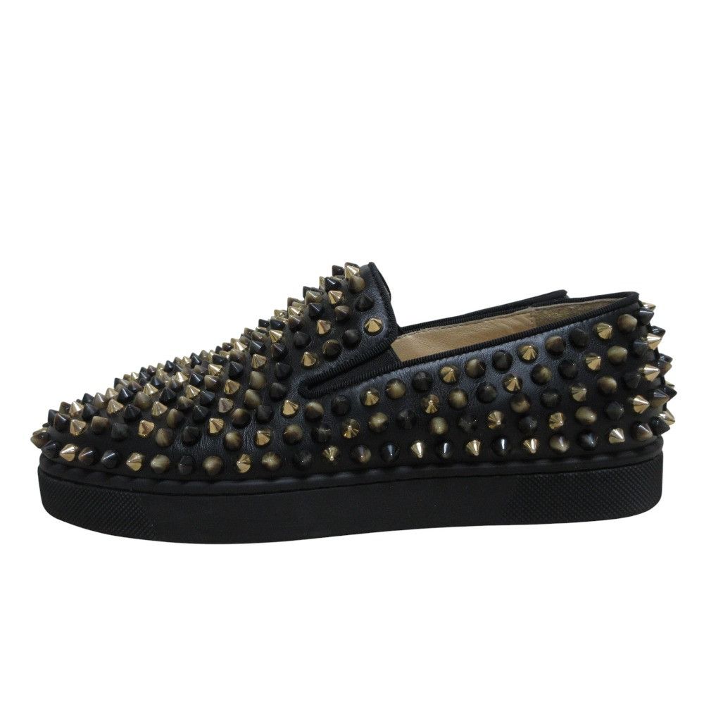Christian Louboutin Christian Louboutin Christian Louboutin Rollerboat Leather Slip-on Sneakers Leather Shoes DUTY FREE for USA Size ONE SIZE - 2 Thumbnail