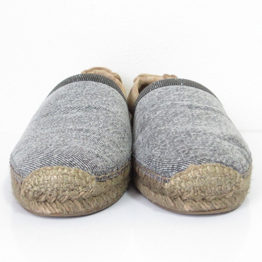 Other Other Brunello Cucinelli Monile Suede Espadrille Slip-on Sneaker Suede Shoes DUTY FREE for USA Size ONE SIZE - 3 Thumbnail