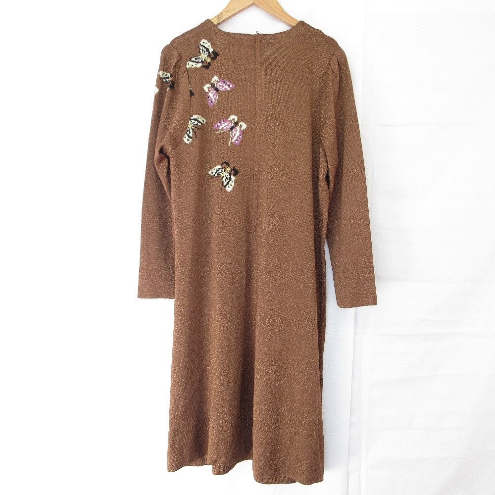 Other Other TOYOKO SAITO Butterfly Embroidery Knit Dress Others Dresses DUTY FREE for USA Size ONE SIZE - 2 Thumbnail