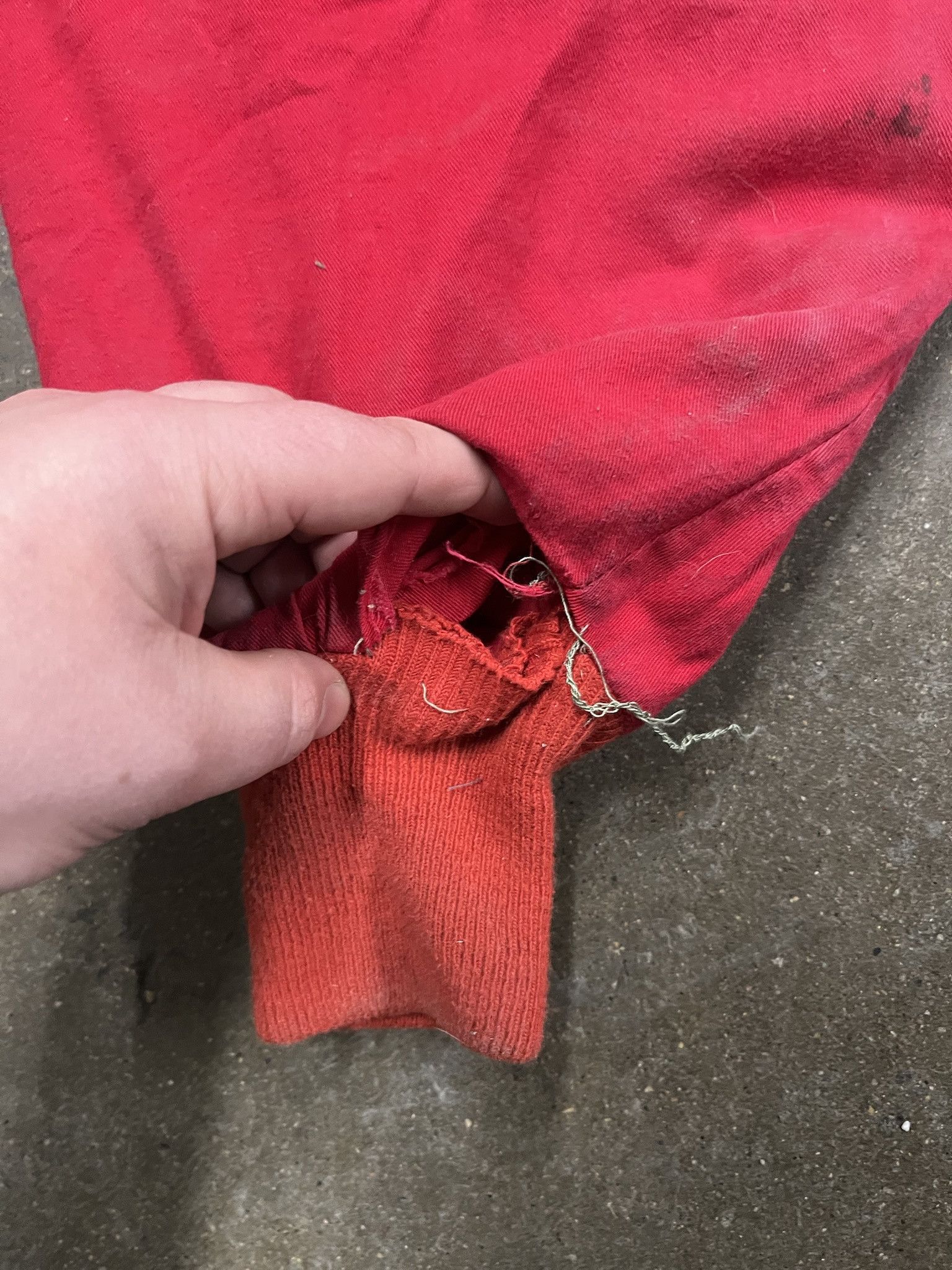Carhartt Vintage 1950s Red Quilted Cold Weather Pants Size 35 Size US 35 - 8 Thumbnail