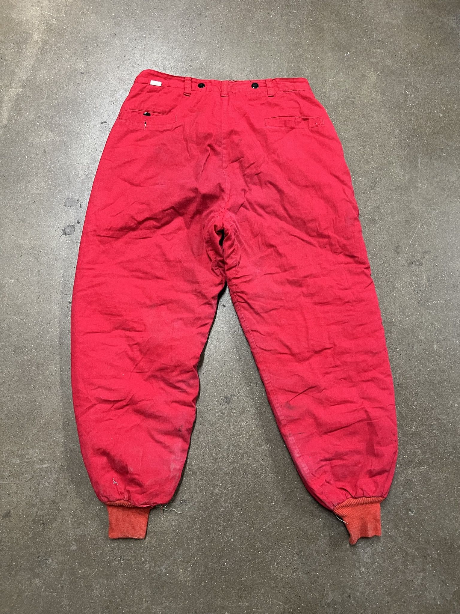 Carhartt Vintage 1950s Red Quilted Cold Weather Pants Size 35 Size US 35 - 5 Thumbnail