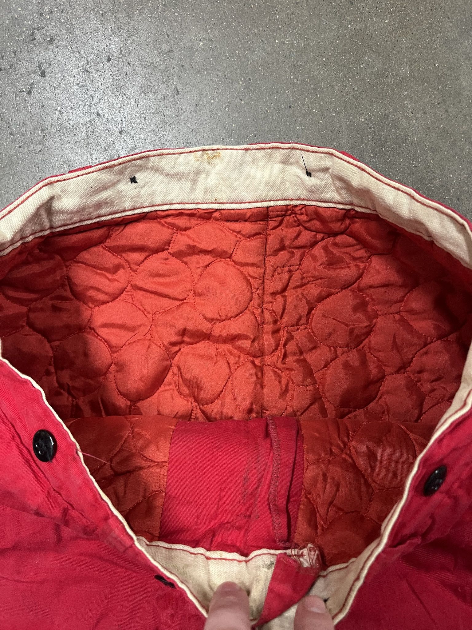 Carhartt Vintage 1950s Red Quilted Cold Weather Pants Size 35 Size US 35 - 4 Thumbnail
