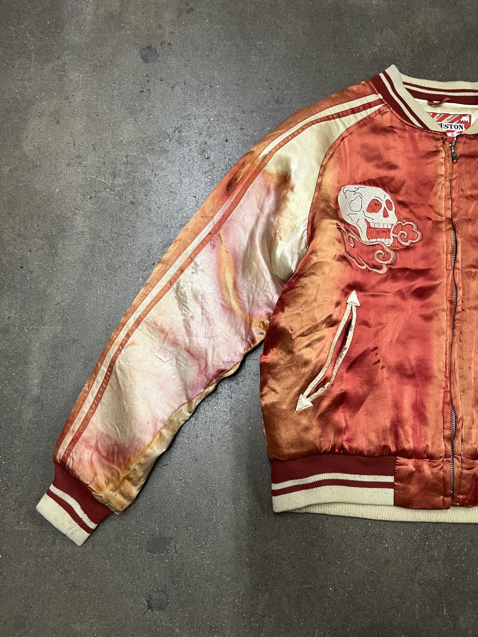 Vintage Vintage 90s Japanese Souvenir Jacket Snake Skull Embroidered Distressed Jackett Size M Size US M / EU 48-50 / 2 - 2 Thumbnail