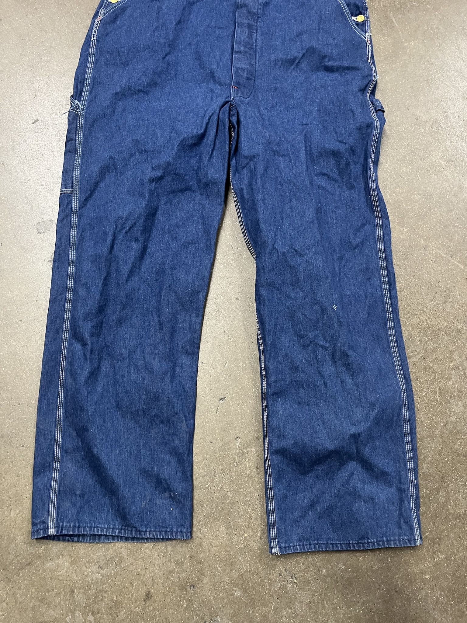 Dickies × Vintage Vintage 2000s Dickies Blue Dark Wash Contrast Stitch Overalls Size XL Size US XL / EU 56 / 4 - 3 Thumbnail