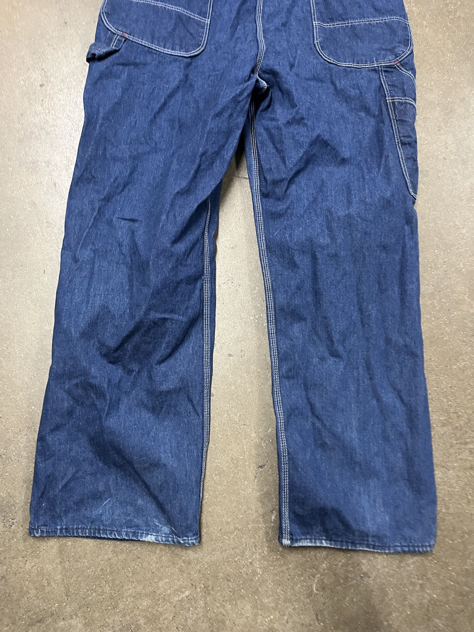 Dickies × Vintage Vintage 2000s Dickies Blue Dark Wash Contrast Stitch Overalls Size XL Size US XL / EU 56 / 4 - 7 Thumbnail
