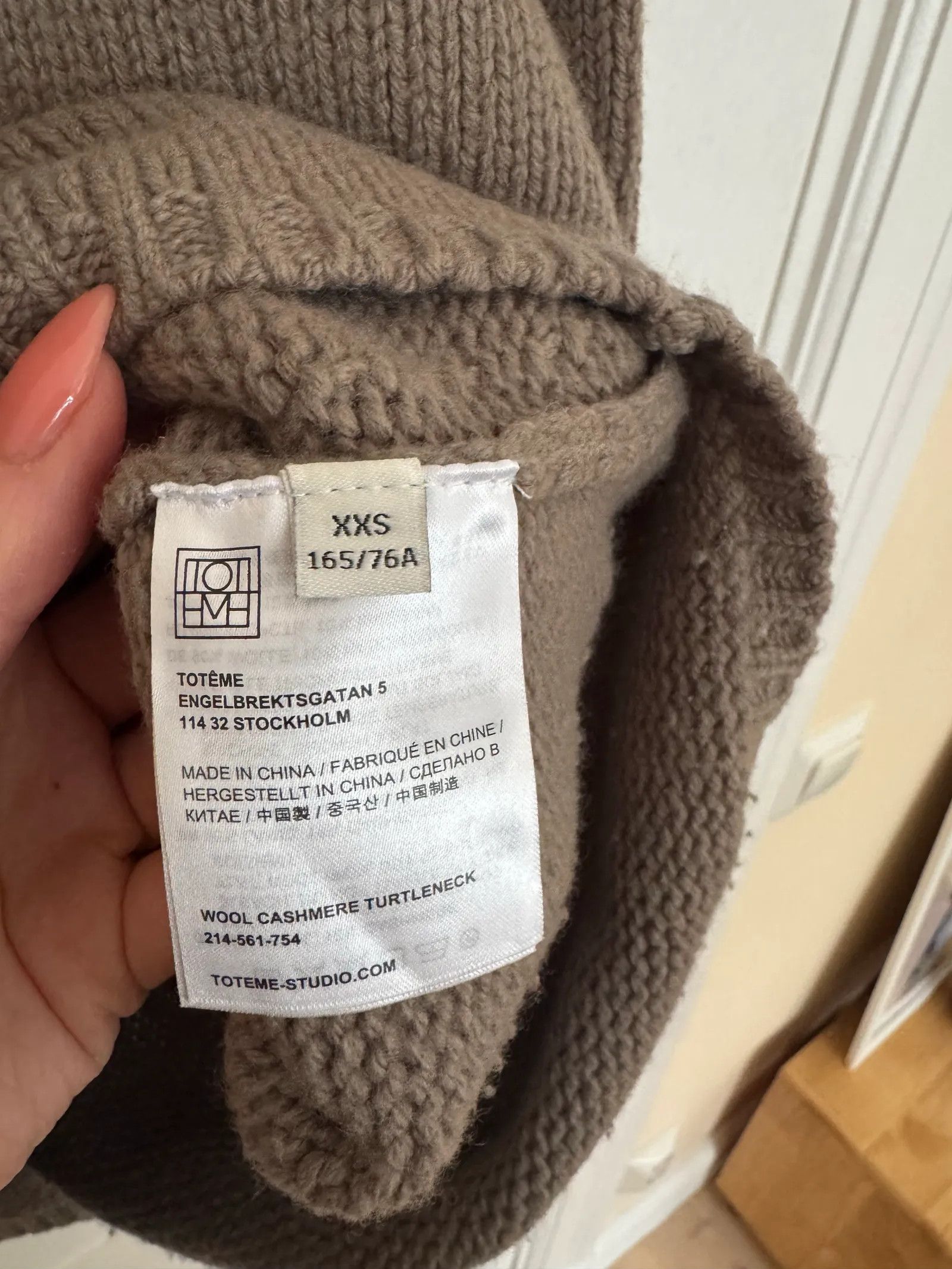 Toteme Toteme Toteme Wool Cashmere Turtleneck Polo knit Size XXS / US 00 / IT 34 - 4 Thumbnail
