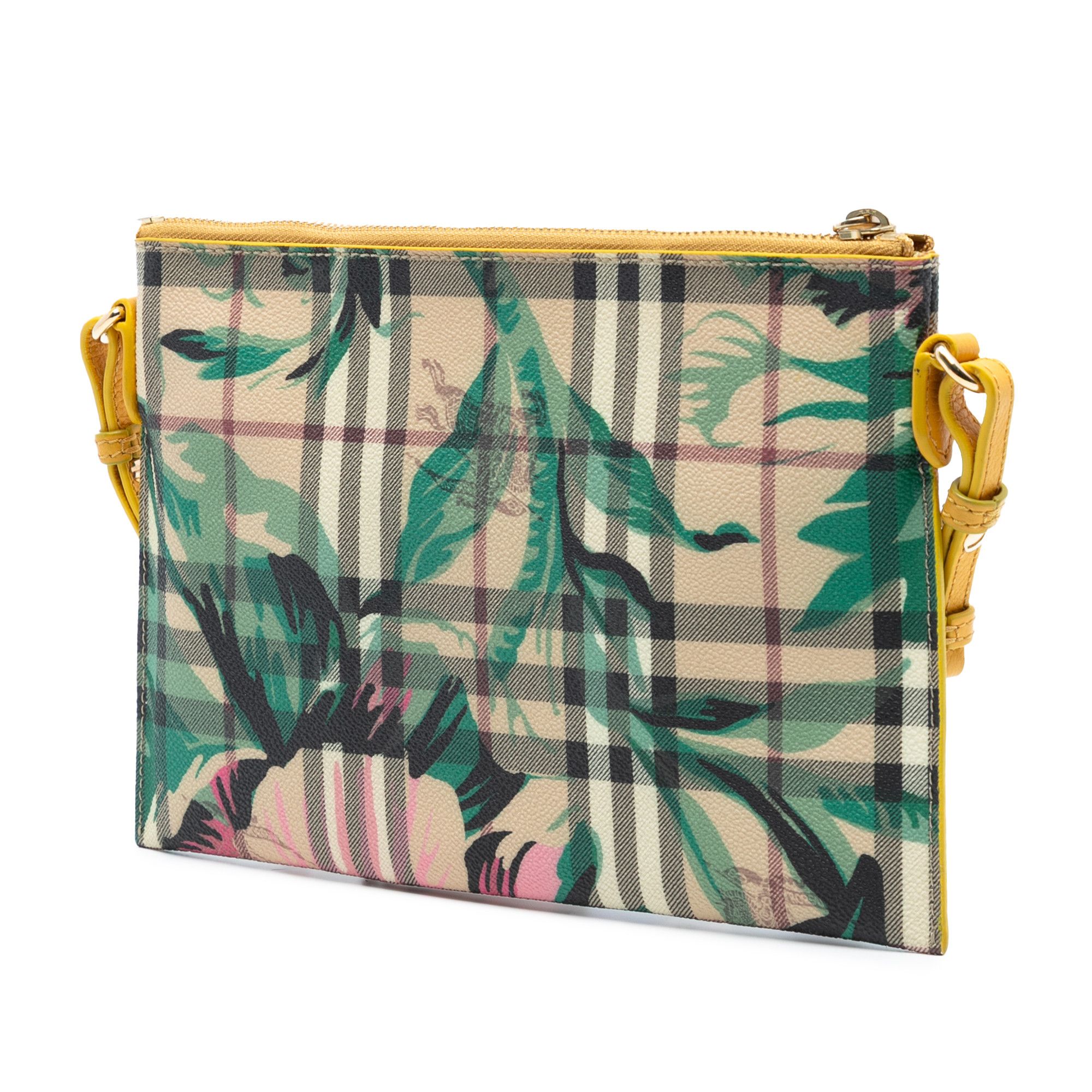 Burberry Burberry Haymarket Check Coated Canvas Floral Print Crossbody Size ONE SIZE - 2 Thumbnail