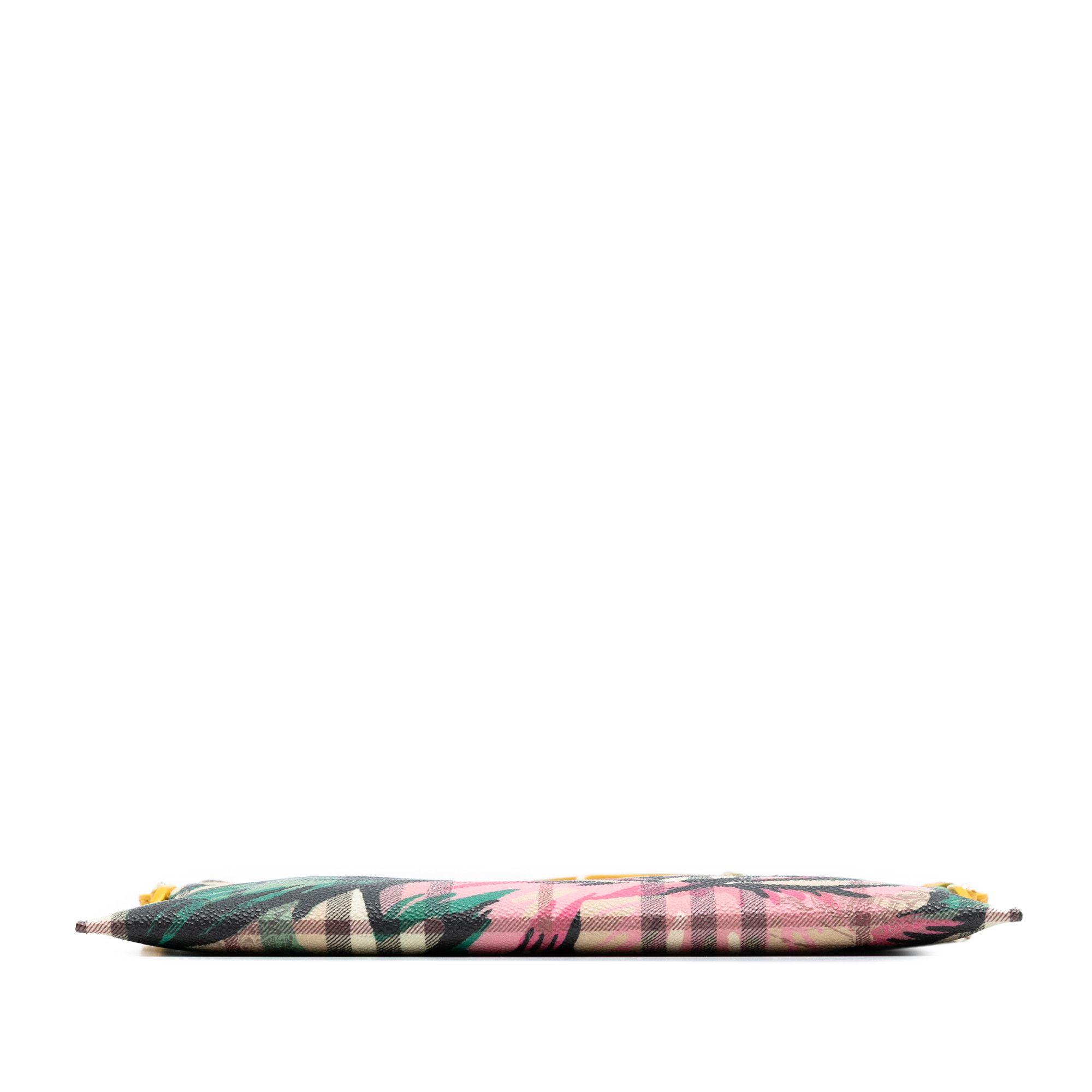 Burberry Burberry Haymarket Check Coated Canvas Floral Print Crossbody Size ONE SIZE - 3 Thumbnail