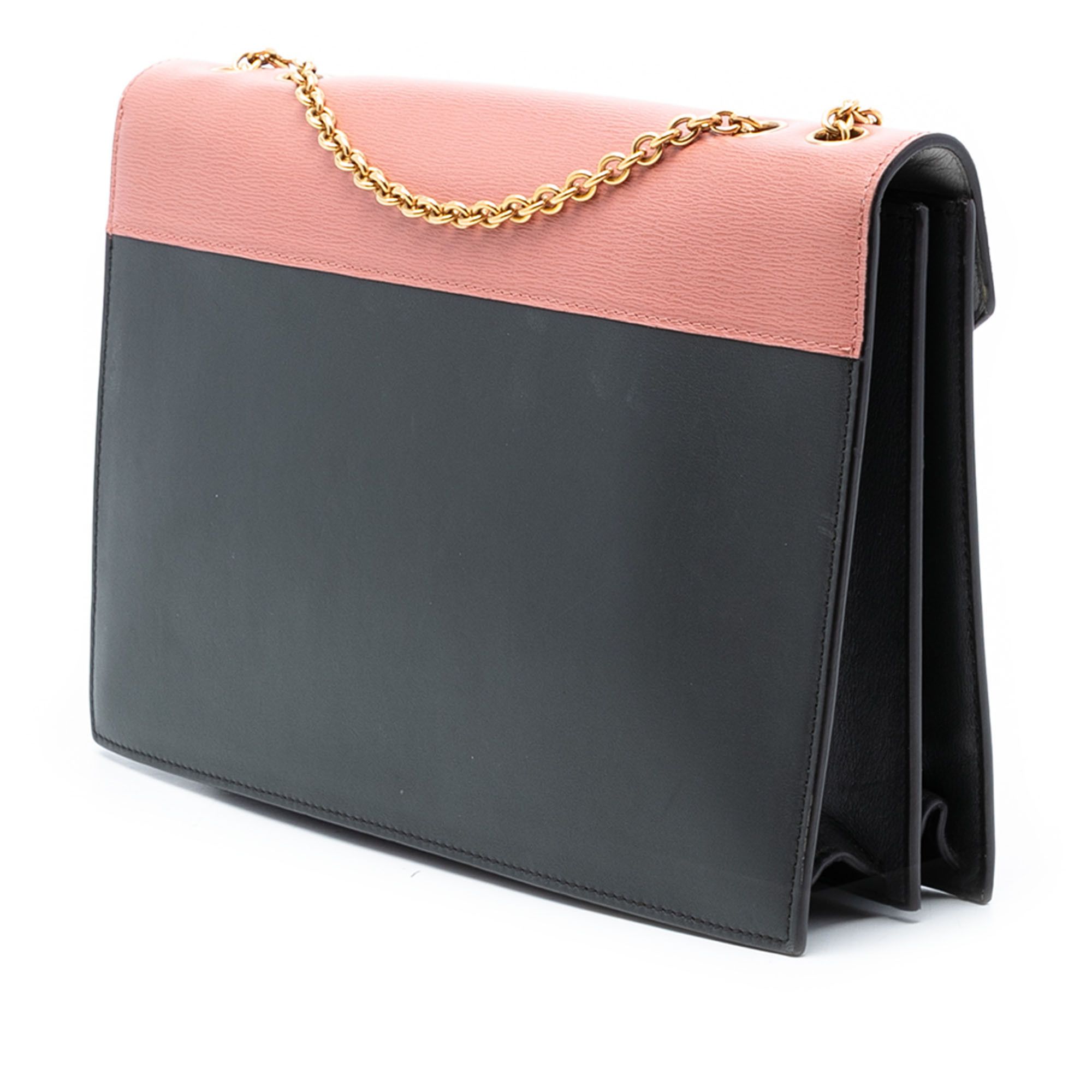 Celine Celine Tricolor Leather and Suede Pocket Envelope Wallet on Chain Size ONE SIZE - 2 Thumbnail