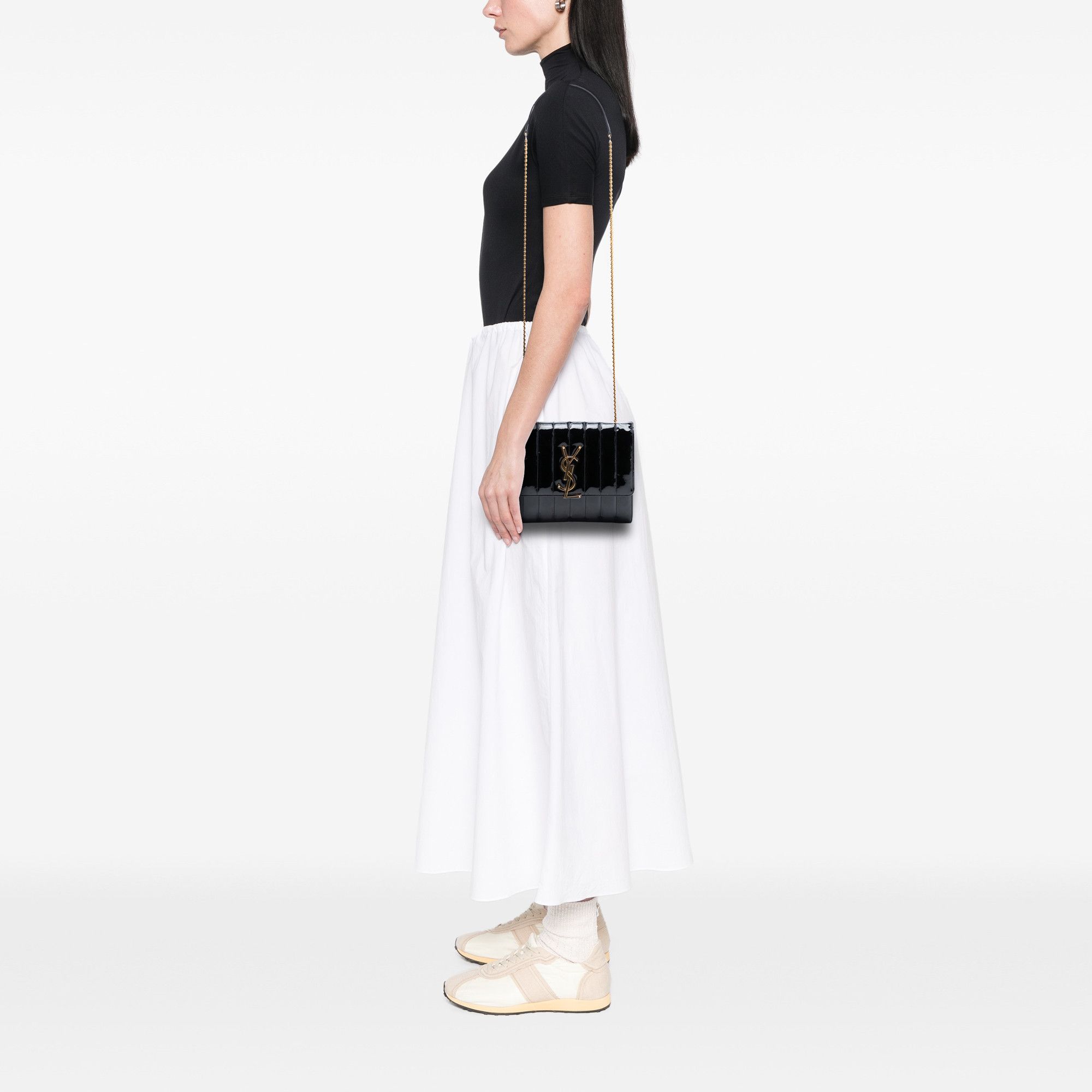 Yves Saint Laurent Yves Saint Laurent Medium Patent Vicky Crossbody Size ONE SIZE - 7 Thumbnail