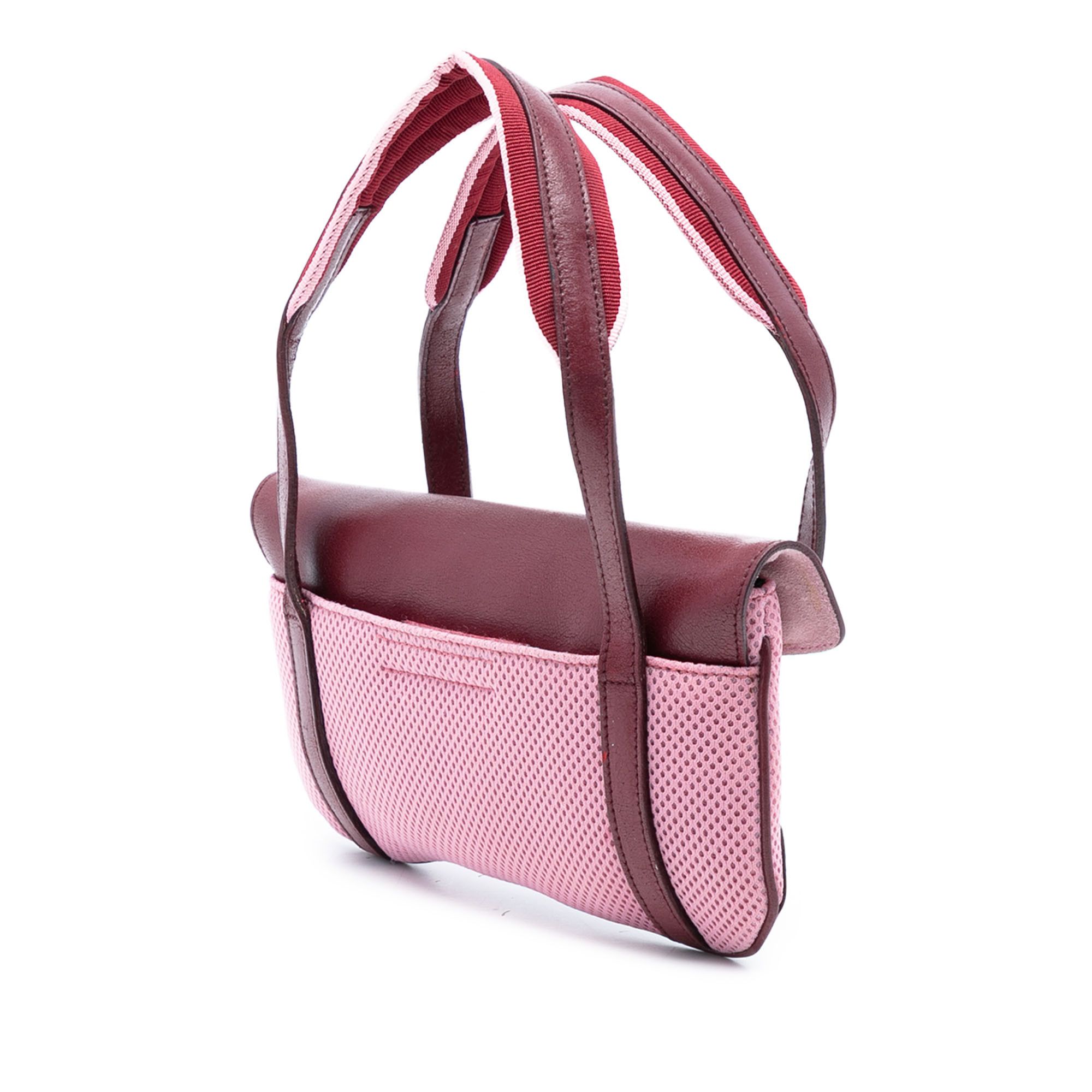 Miu Miu Miu Miu Leather Trimmed Mesh Handbag Size ONE SIZE - 2 Thumbnail