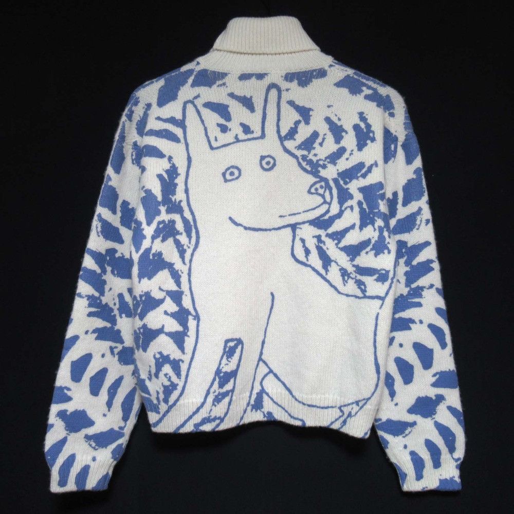Dior Dior Dior Homme DIOR AND HYLTON NEL Print Knit Turtleneck Sweater Cotton Tops DUTY FREE for USA Size ONE SIZE - 2 Thumbnail