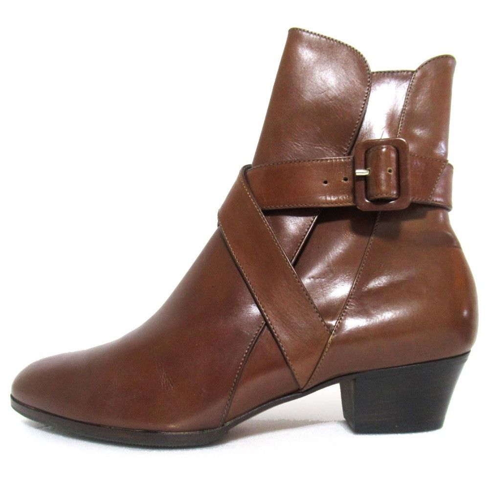 Salvatore Ferragamo Salvatore Ferragamo Salvatore Ferragamo Short Boots Jodhpur Boots Leather Shoes DUTY FREE for USA Size ONE SIZE - 2 Thumbnail