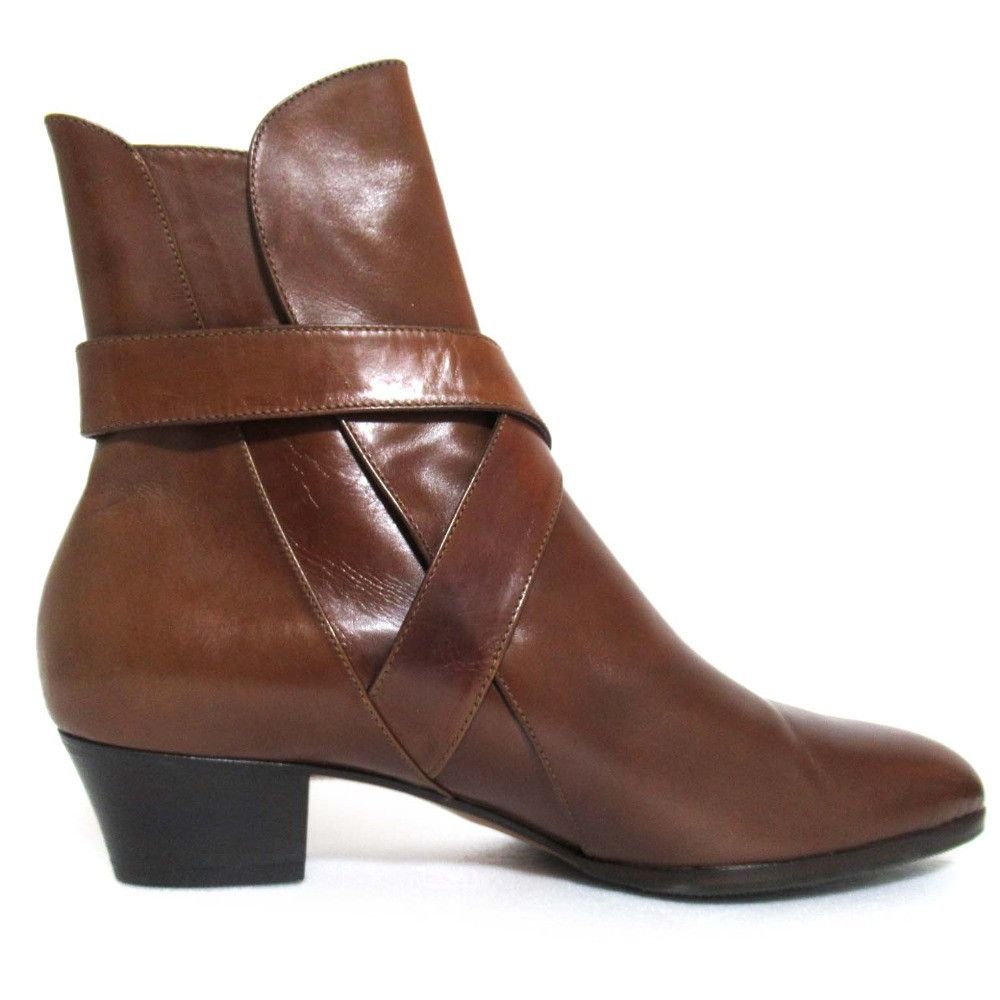 Salvatore Ferragamo Salvatore Ferragamo Salvatore Ferragamo Short Boots Jodhpur Boots Leather Shoes DUTY FREE for USA Size ONE SIZE - 3 Thumbnail