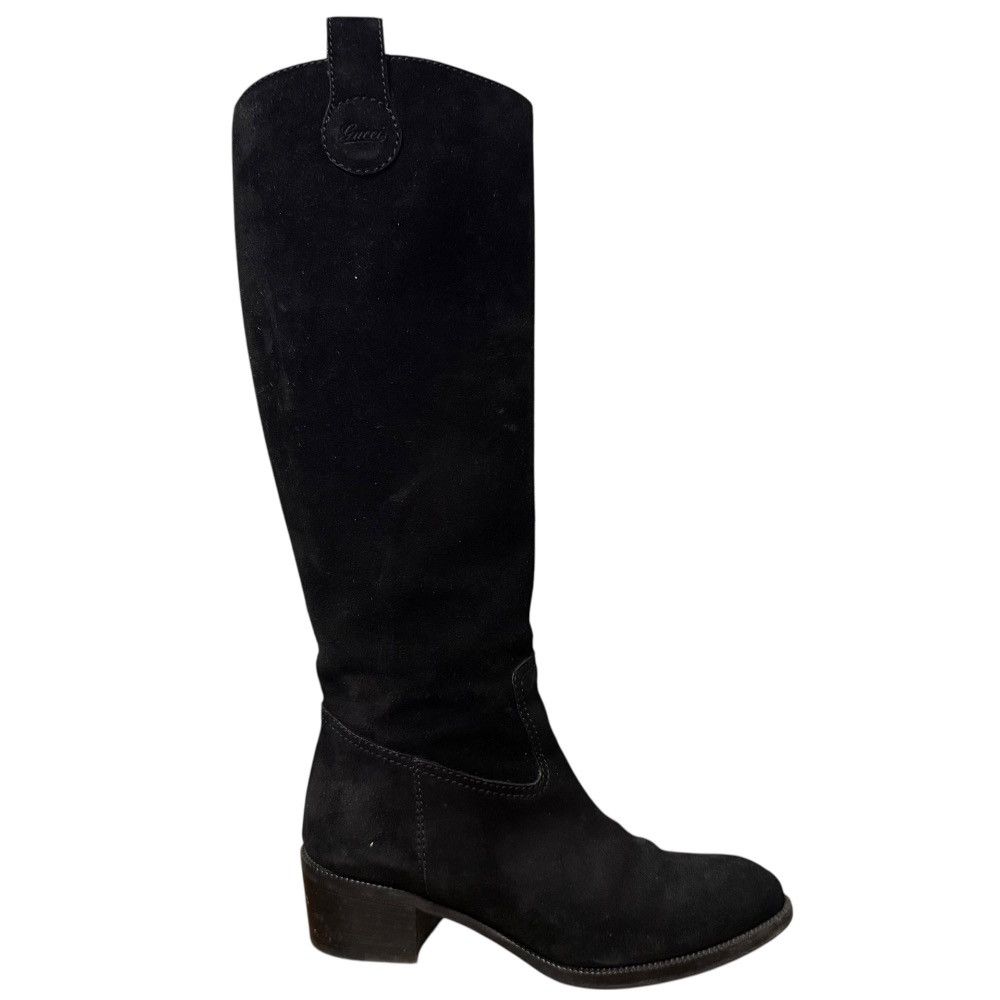 Gucci Gucci Gucci Suede Long Boots Suede Shoes 317031 DUTY FREE for USA Size ONE SIZE - 7 Thumbnail