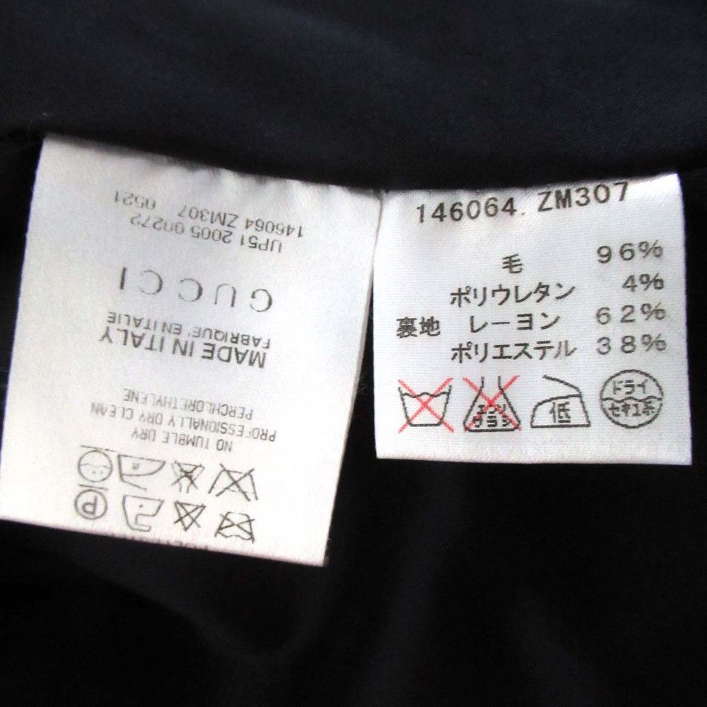 Gucci Gucci Gucci Single-Breasted Wool Tailored Jacket Others Suits 146064 DUTY FREE for USA Size ONE SIZE - 5 Thumbnail