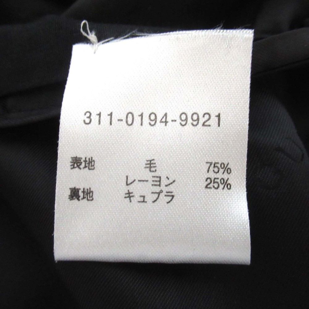 Gucci Gucci Gucci Single-Breasted Wool Coat Leather Outerwear DUTY FREE for USA Size ONE SIZE - 6 Thumbnail